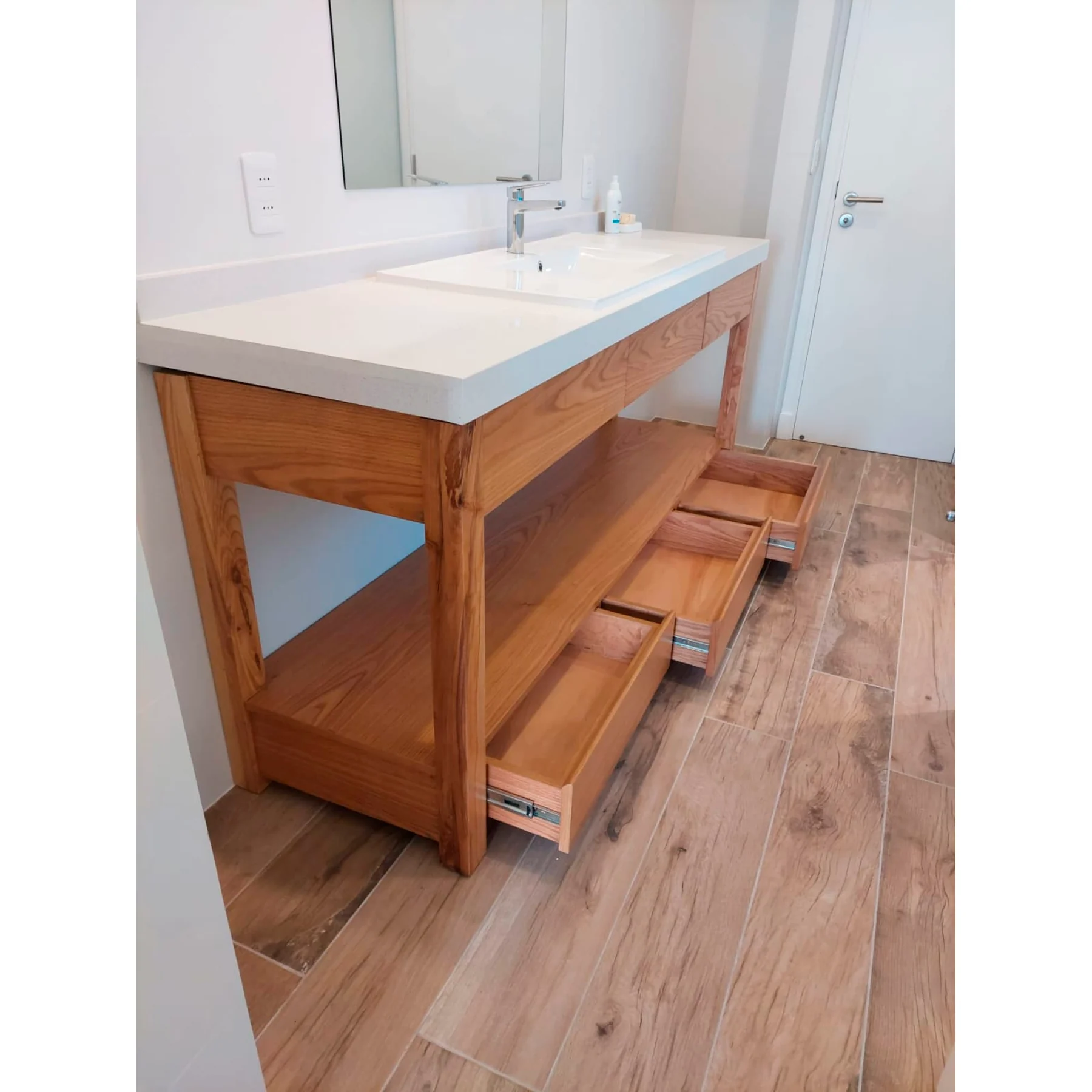 Mueble de baño en roble a medida - Imagen 5