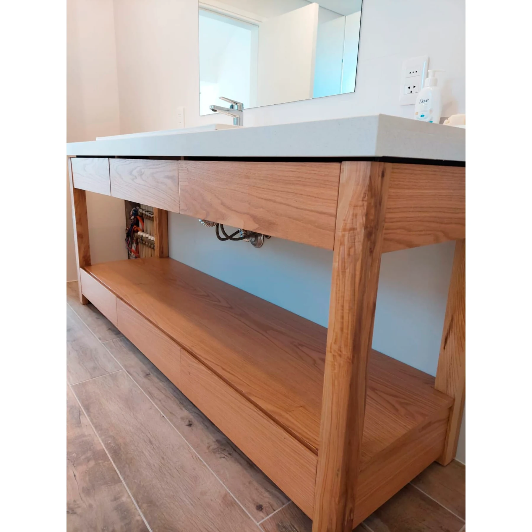 Mueble de baño en roble a medida - Imagen 3