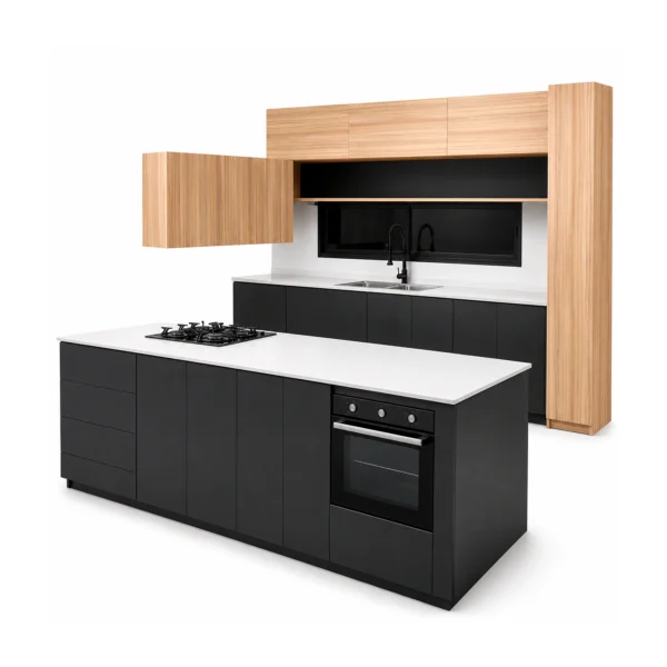 Cocina combinada a medida con isla