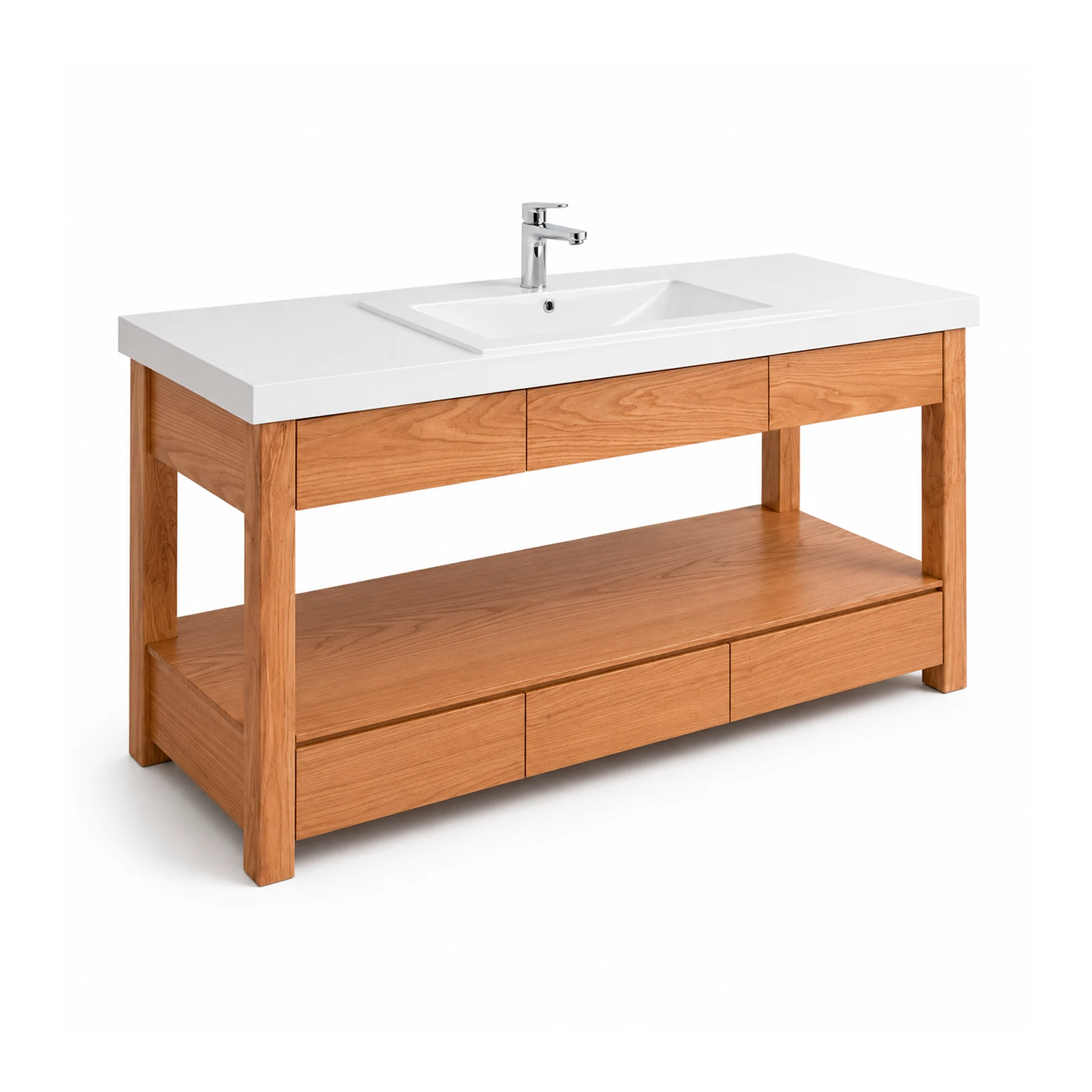 Mueble de baño en roble a medida